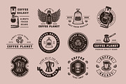 Vintage coffee emblems part 2, a Branding & Logo Template by AkimD (Thumbnail 3 of 4)