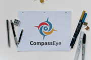 Circle Compass Eye Direction Logo, a Branding & Logo Template by jongcreative (Thumbnail 3 of 4)