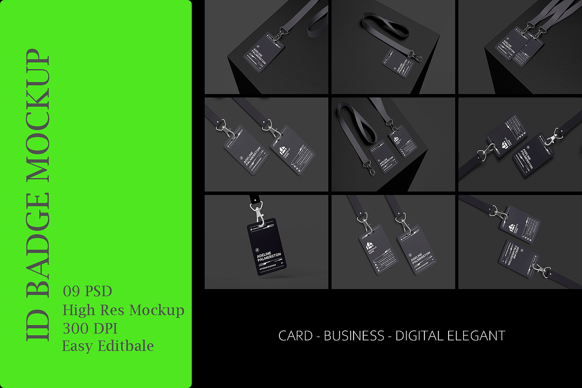 ID Card Mockup, a Books & Magazine Mockup by Sosuna Studio (Photo 1 of 10)