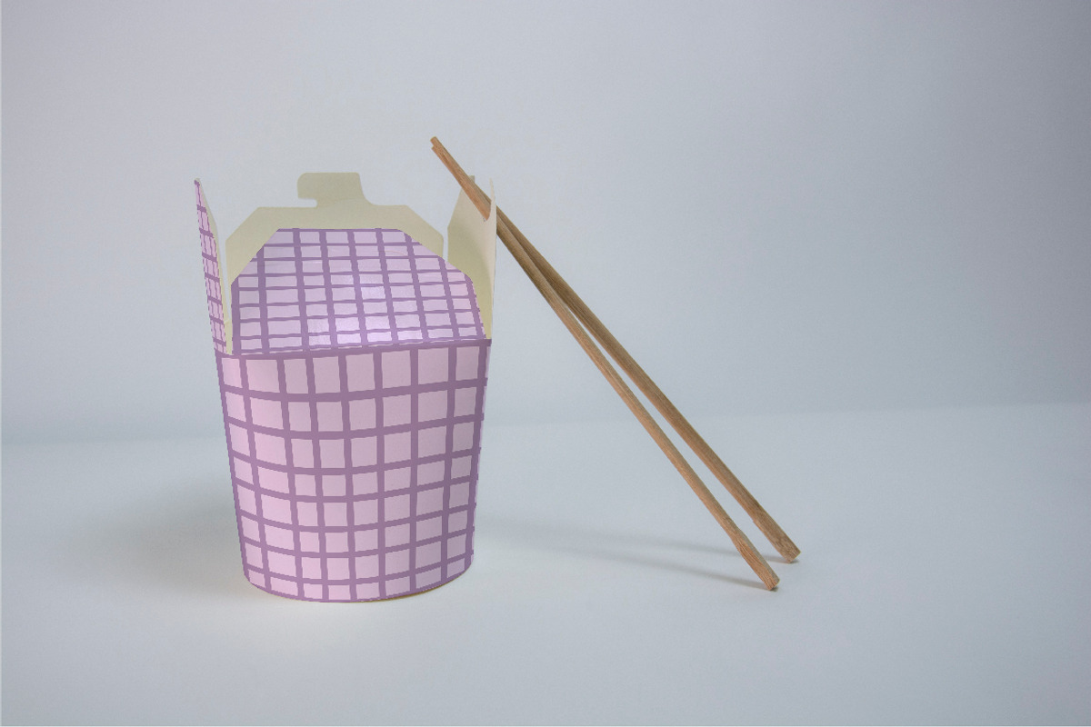 Noodle box food packaging Mockups., a Packaging Mockup by Almazova Dolzhenko (Photo 3 of 4)