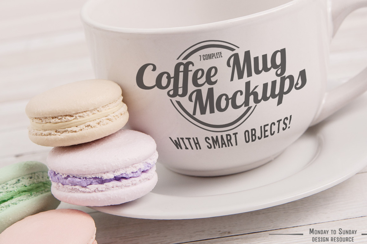 7 Coffee Cups Logo Mockups!, a Cups & Container Mockup by Snark Heart (Photo 1 of 8)