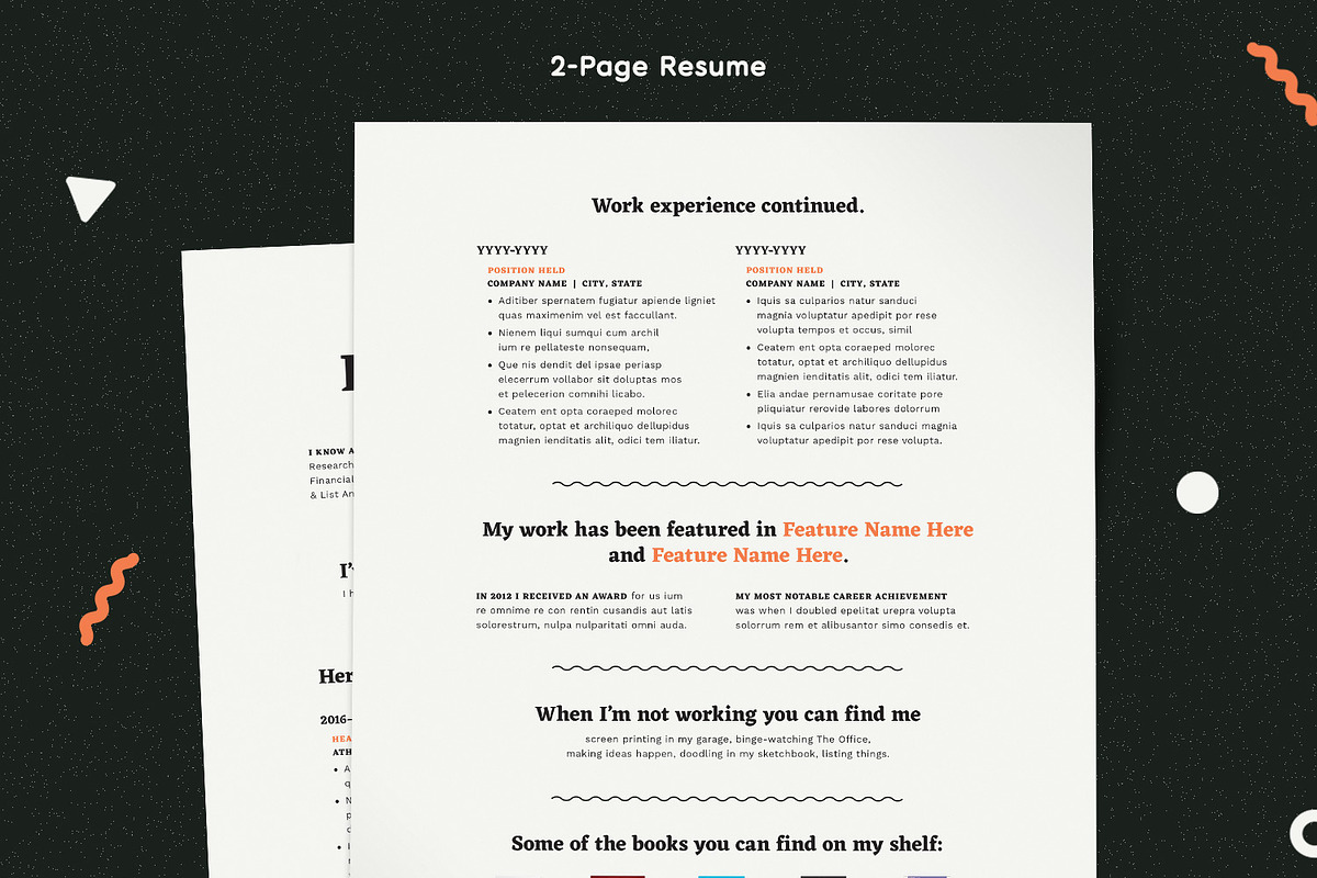Human-Voiced Resume CV Template, a Resume Template by More Profesh (Photo 2 of 6)