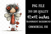 Valentines Fairy Clipart, an Illustration by Designking (Thumbnail 4 of 5)