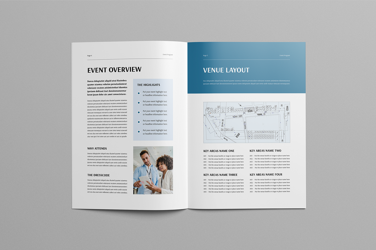 Event Program Brochure, a Brochure Template by Leaflove (Photo 3 of 10)