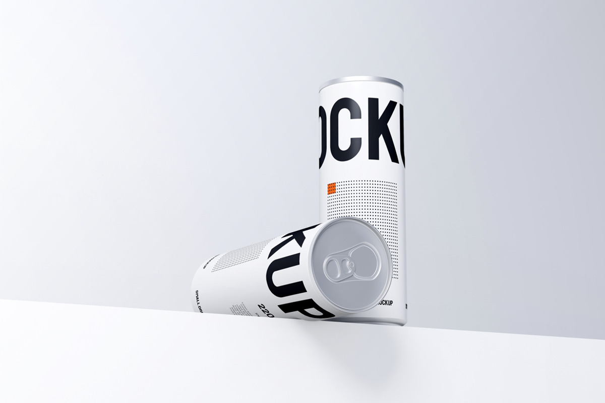 Drink Can Mockup, a Cups & Container Mockup by Rizky Audymas (Photo 8 of 8)