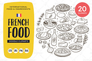 French Food Doodle Clip Art, a Food Illustration by insemar (Thumbnail 1 of 4)