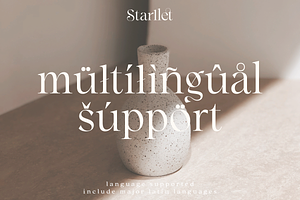 Starllet - Modern Serif Font