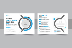 Corporate business eddm layout, a Card Template by Pavel_design