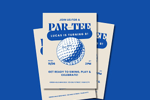 Golf Par-Tee Invitation Canva, an Invitation Template by BiancaXavier