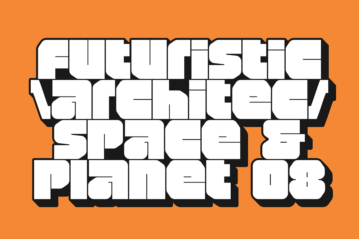 Cortan Futuristic Bold Typeface, a Font by 24Design Studios (Photo 3 of 11)