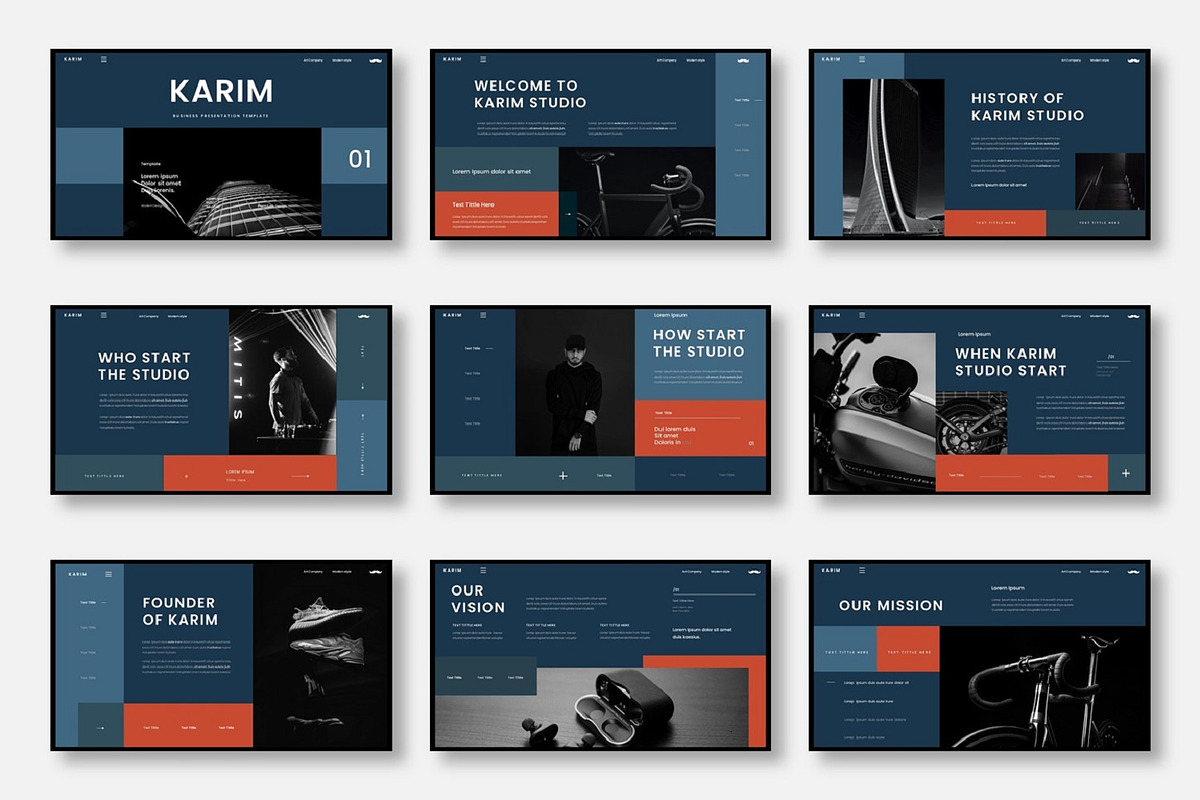 Karim - Business Google Slide Templa, a Presentation Template by Dens Creative Studio (Photo 1 of 6)