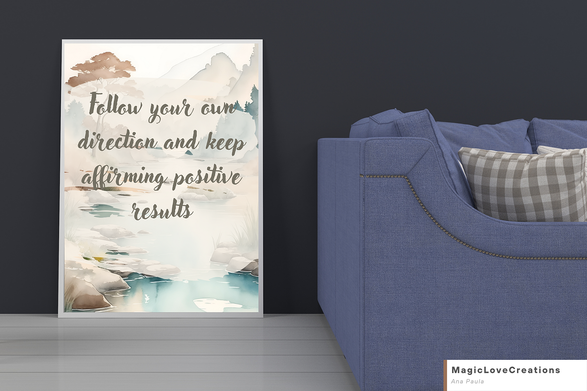 Spiritual Positive Quote Print Wall, a Poster Template by MagicLove Creations (Photo 3 of 10)