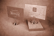 Letterpress Business Cards Mockup, a Print Template by ItemBridge (Thumbnail 1 of 5)