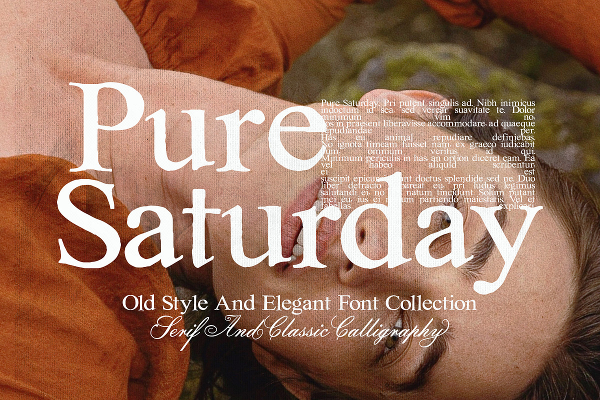 Pure Saturday - Font Duo, a Serif Font by Alcode (Photo 1 of 19)