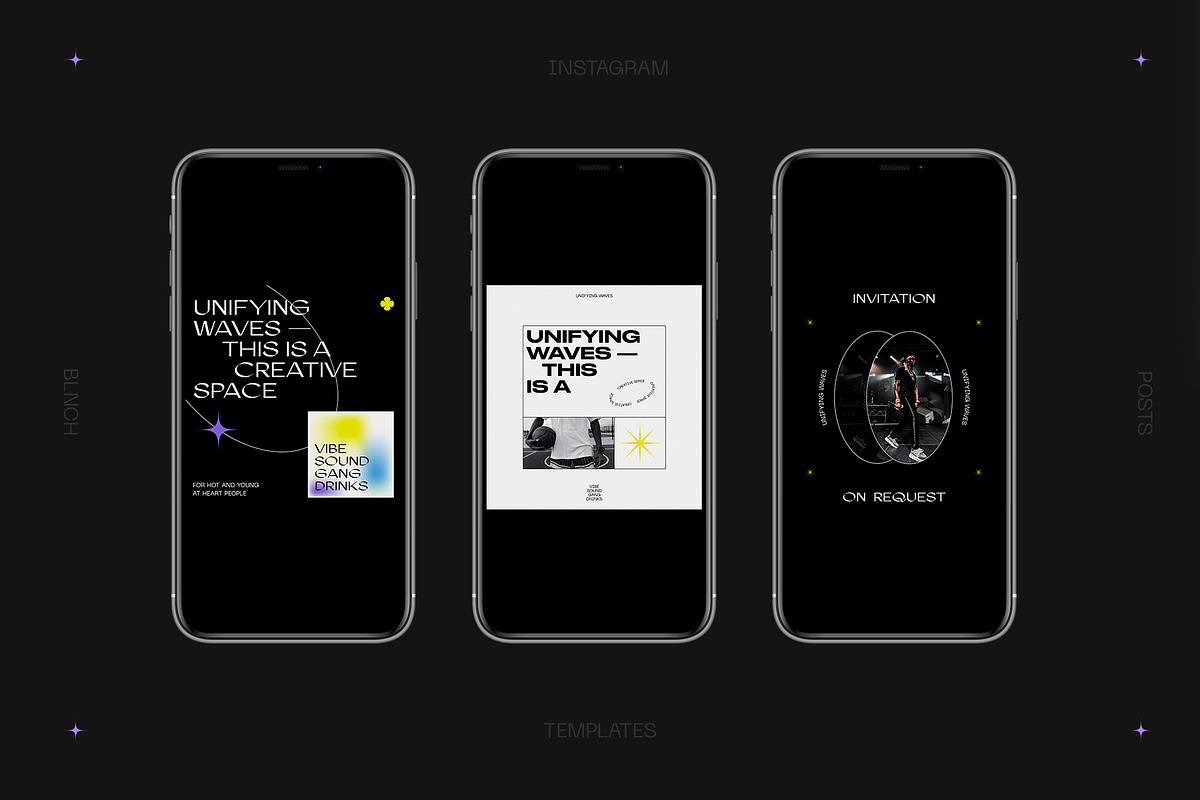 UNIFYING WAVES Instagram Templates, a Social Media Template by BlancheStudio (Photo 8 of 10)