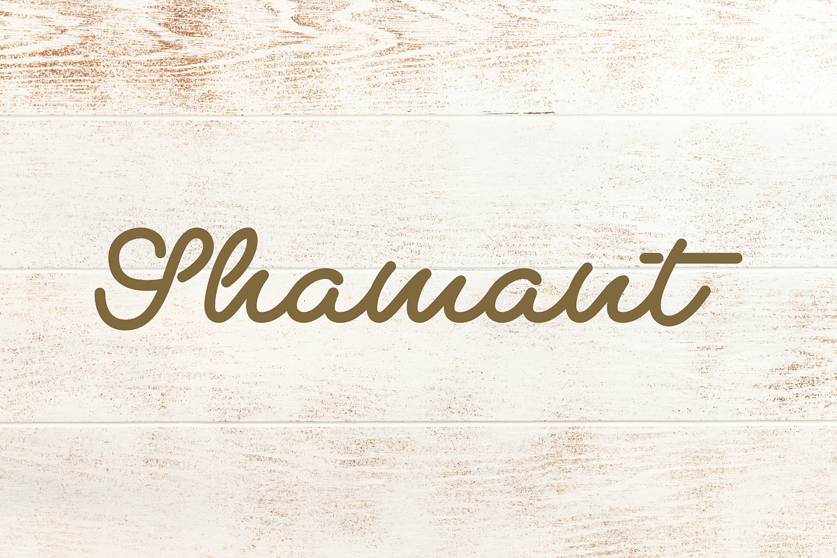 Shamant, a Handwritten Font by Muhammad Hastian (Photo 1 of 8)