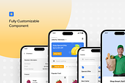 Grociety - Grocery App UI Kit, an UI Kit Template by restiyathena (Thumbnail 3 of 6)