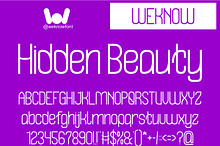 Hidden Beauty font