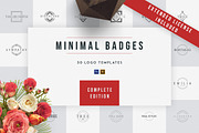 Minimal Badges | 30 Logo Templates, a Branding & Logo Template by VP Fonts (Thumbnail 1 of 17)