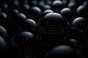 41 Black spheres illustrations, an Object Illustration by Handmadefont (Thumbnail 10 of 41)