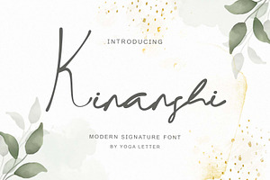 Kinanshi, a Handwritten Font by Yoga Letter