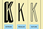 Folime 3D, a Sans Serif Font by Craft Supply Co. (Thumbnail 2 of 8)
