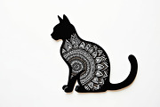 Ornate Cat Mandala Silhouette Design, an Illustration by Creativeshirt (Thumbnail 7 of 13)