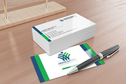 Clean, Modern Business card, a Business Card Template by Graphic Origin (Thumbnail 1 of 2)