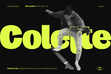 Colette -Bold Quirky Sans Serif Font, a Sans Serif Font by Inviline.co