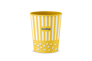 Popcorn Packaging Mockup