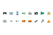 Digital Media Icons Set, an Object Illustration by studiogstock (Thumbnail 3 of 3)