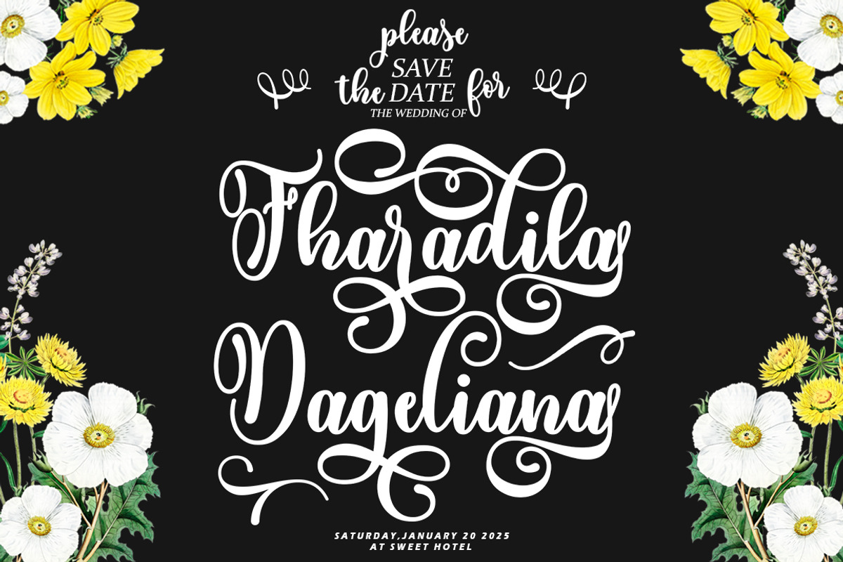 Family Holiday, a Script Font by IRF Lab Studio (Photo 4 of 6)