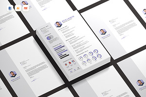 Violet Resume CV, a Resume Template by iDoodle Studio