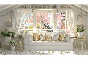 This contemporary living room is a, a Background Photo by ZinetroN