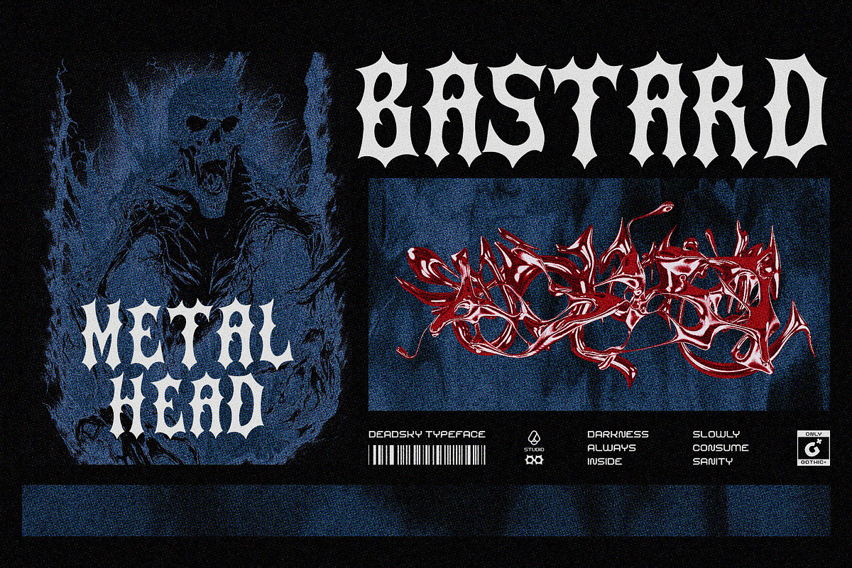 Dead Sky Darkletter Typeface, a Blackletter Font by alit design (Photo 8 of 17)