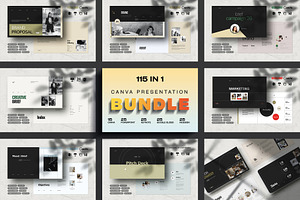 CANVA Presentation Bundle, a Presentation Template by White Graphic