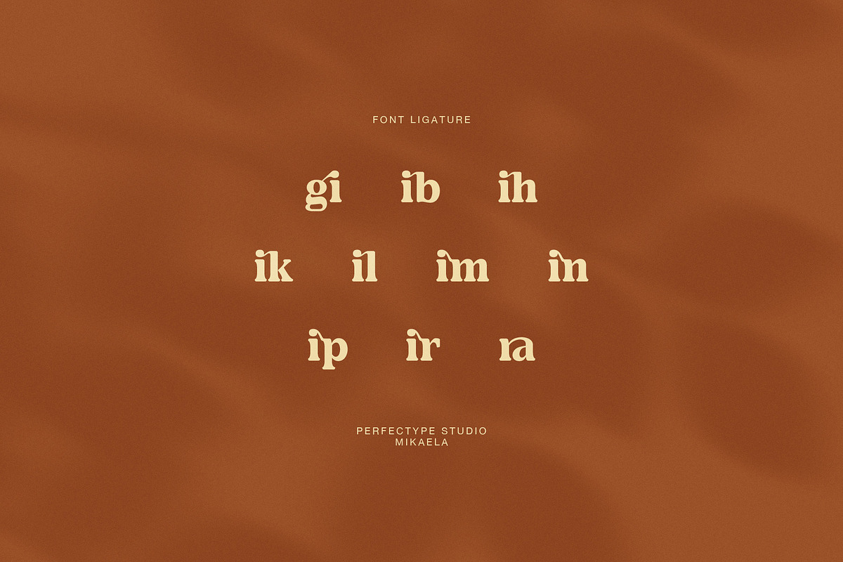 Mikaela Elegant Serif Font, a Serif Font by Perfectype (Photo 8 of 8)