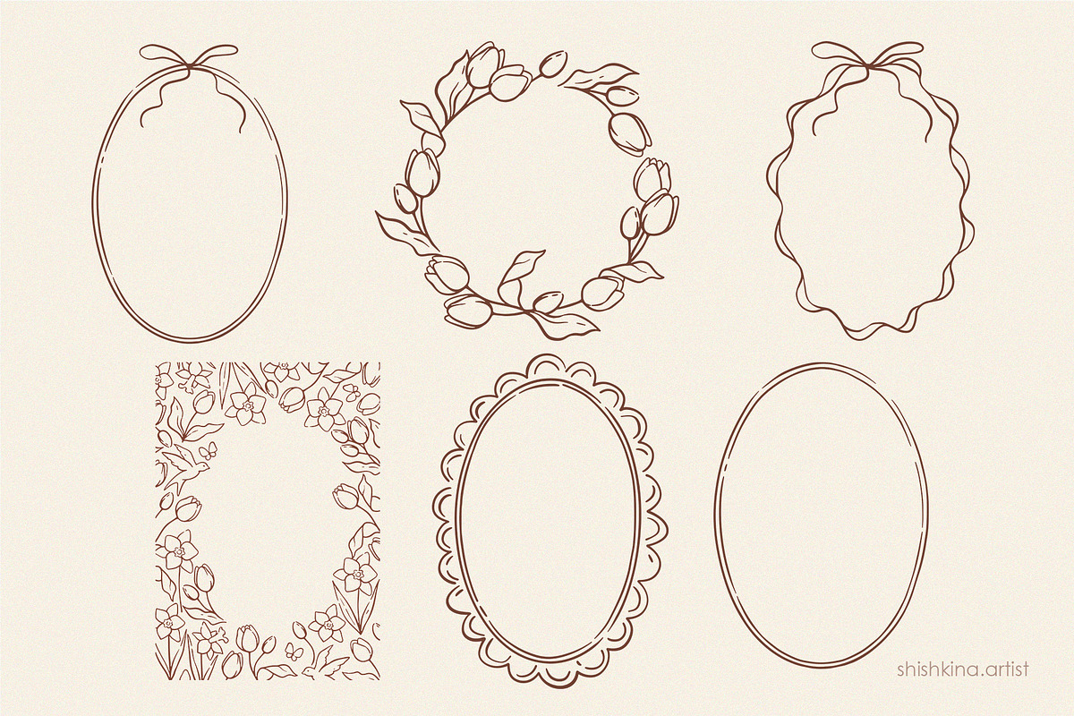 Easter & Spring Clipart Set, a Seasonal Illustration by shishkina.artist (Photo 5 of 9)