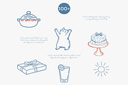 cozy christmas holiday doodle set, a Decorative Illustration by Patishop Art (Thumbnail 4 of 10)