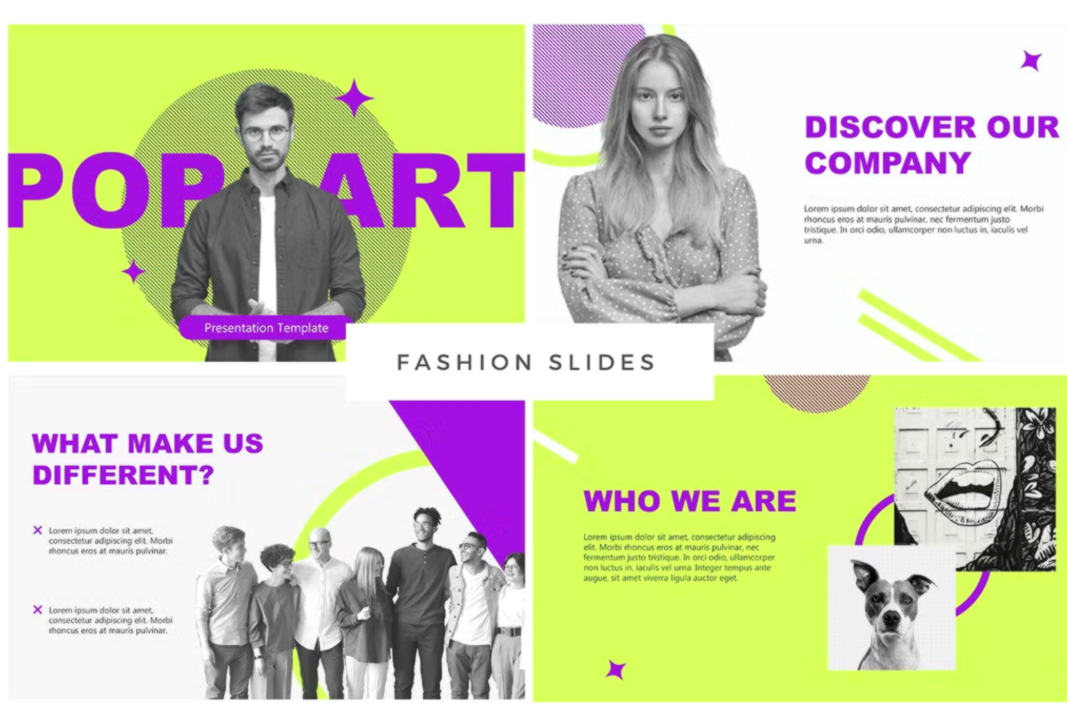 Pop-Art Powerpoint Template, a Presentation Template by PaperMoon (Photo 2 of 4)