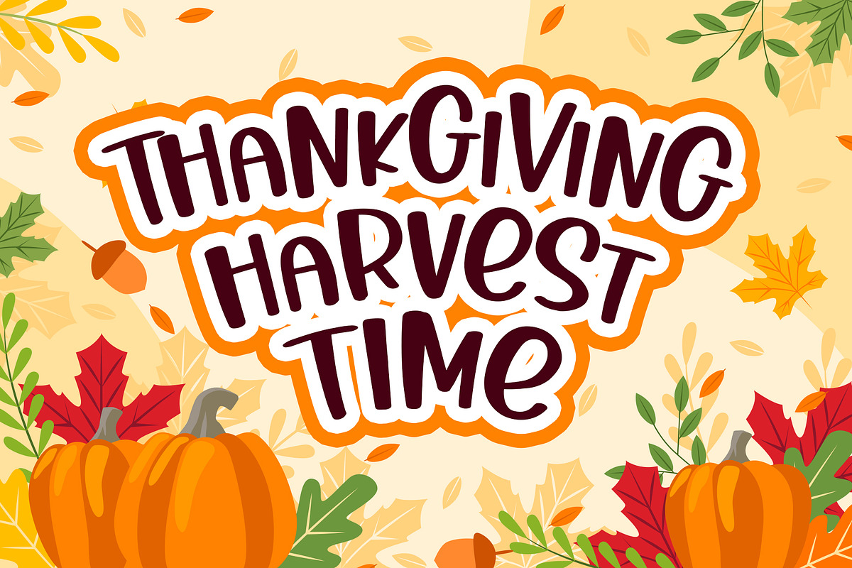 Thanks Autumn - Handwritten Font preview 6