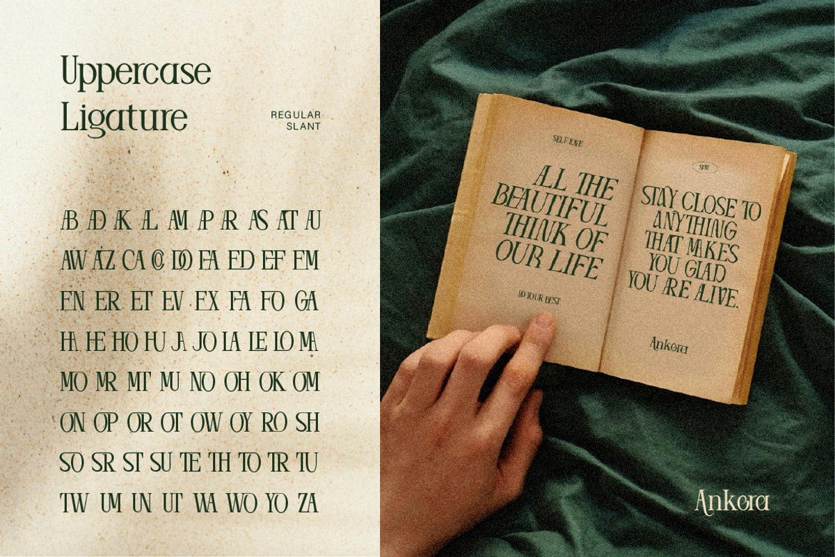 Ankora, a Serif Font by Burntilldead (Photo 9 of 13)