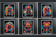 Psychedelic Grin Monster. 16 Posters, a Decorative Illustration by KENO Mascots (Thumbnail 3 of 9)
