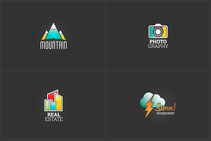 4 Advanced Logo Templates Bundle 1