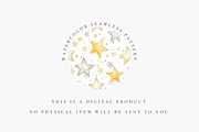 Christmas Star Seamless Pattern, a Decorative Illustration by Pati Charm Studio (Thumbnail 4 of 7)