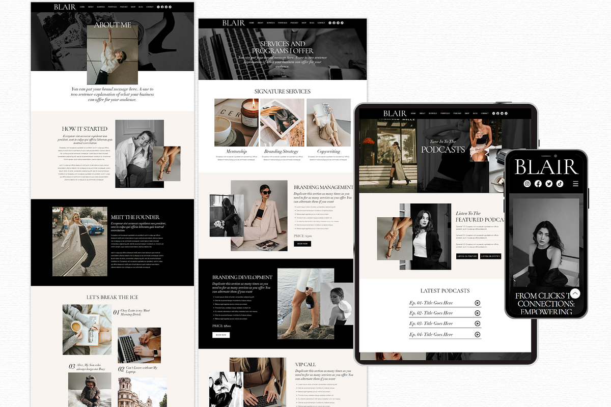 Luxury Wix Website Template, a Wix Template by AdvertFox (Photo 5 of 10)