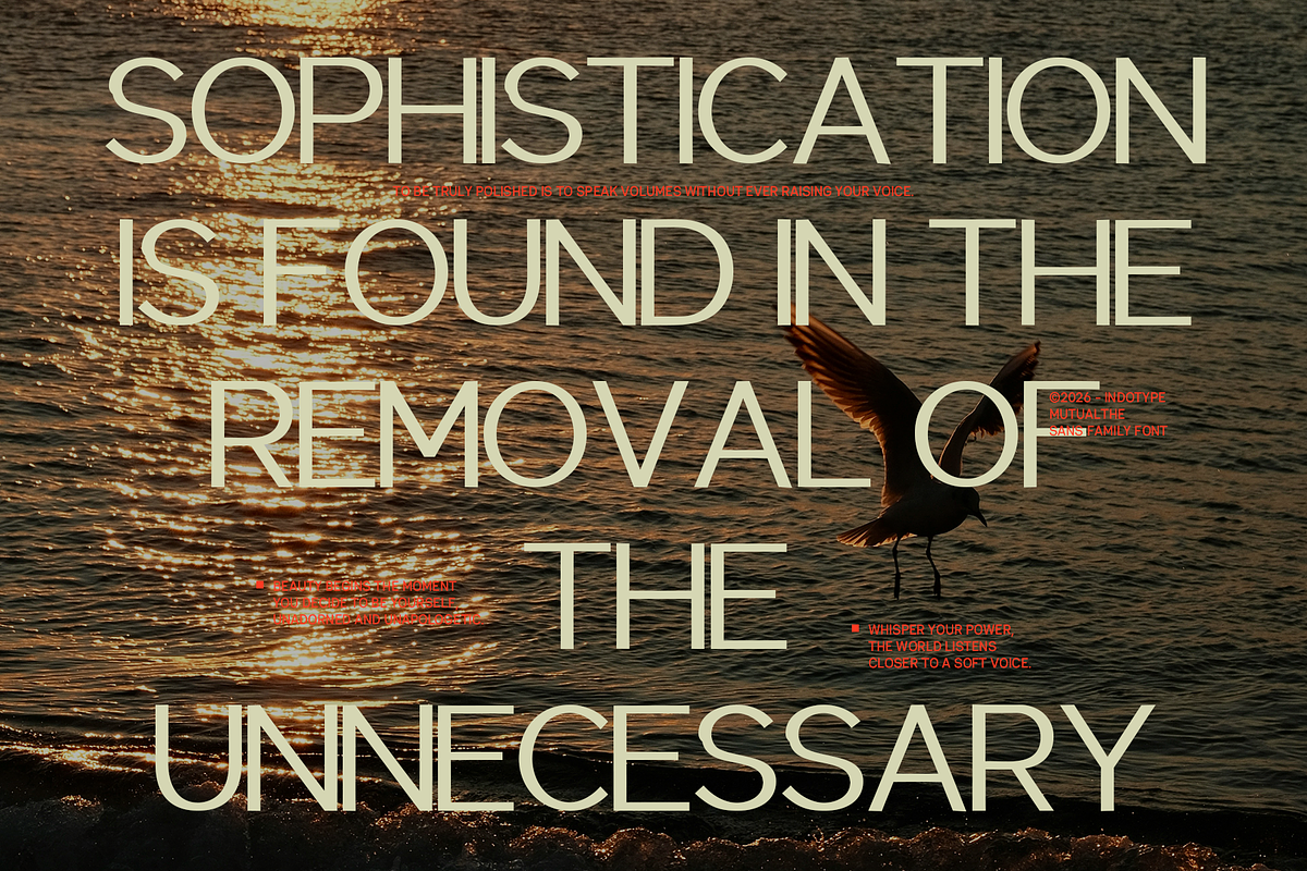 Mutualhe - Minimalist Sans Family, a Sans Serif Font by Indotype Foundry (Photo 3 of 10)