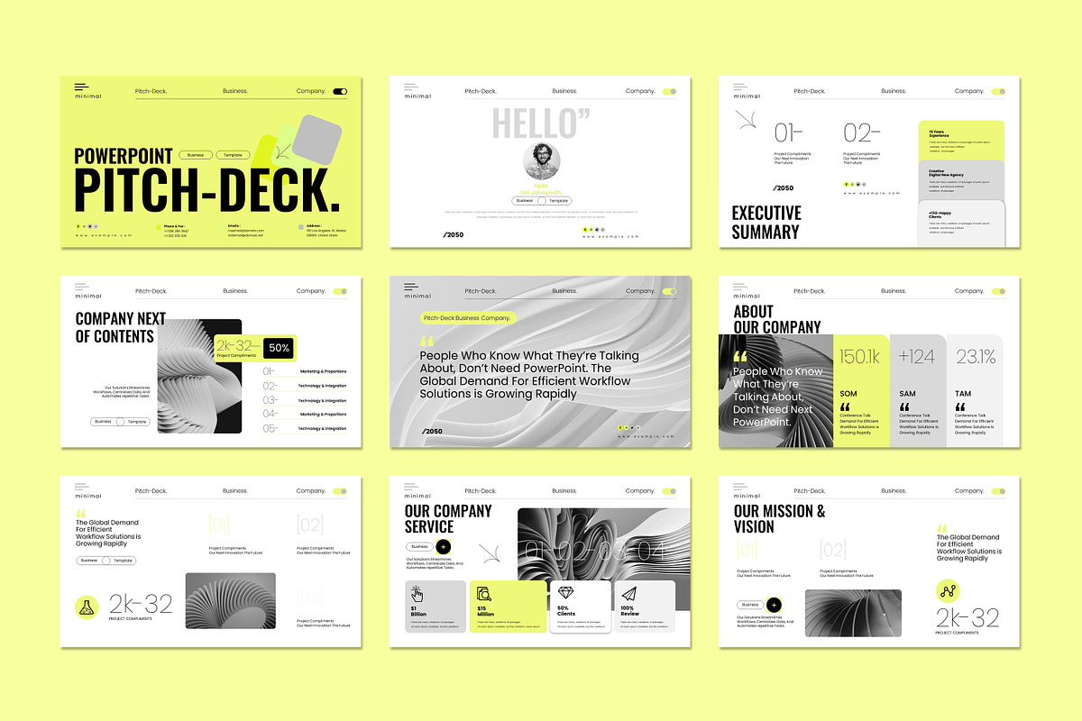Minimal Pitch-Deck Presentation, a Presentation Template by Creative-Work (Photo 5 of 9)