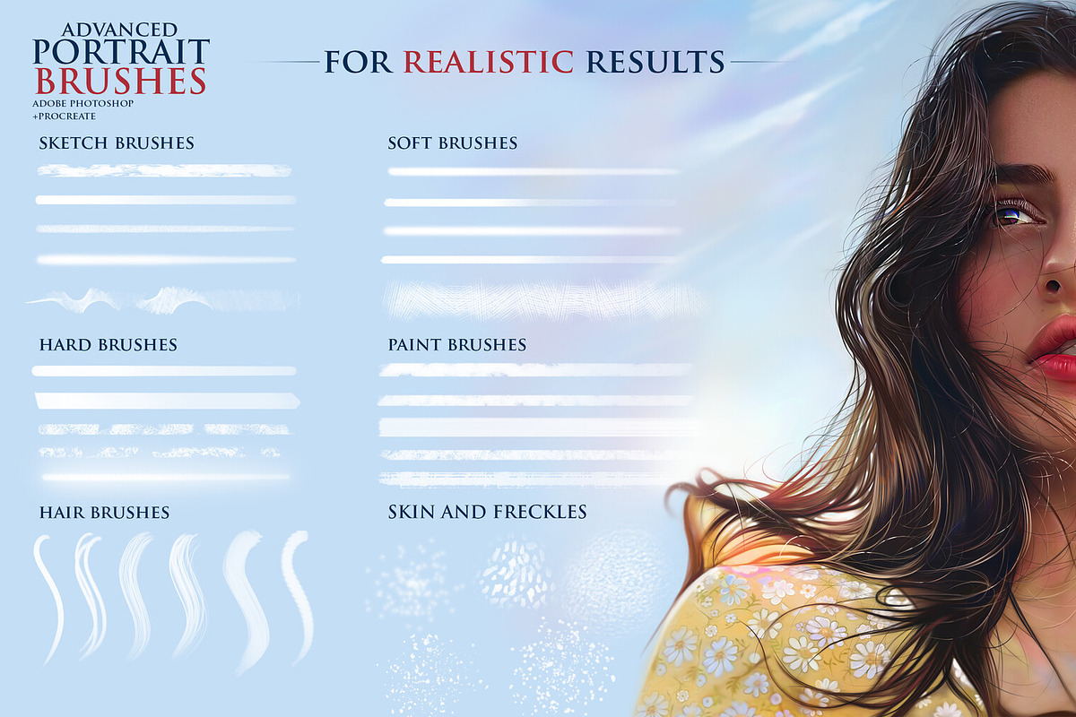Portrait Brushes, a Brush Add-On by vurdembrushes (Photo 3 of 3)