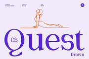 CS Quest Drawn, a Serif Font by Craft Supply Co. (Thumbnail 1 of 8)